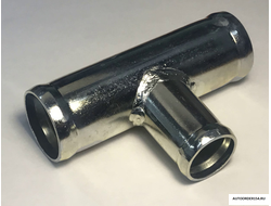 Трубка тройник 38х25х38 мм металл угол 90 гр.цена за 1 шт.