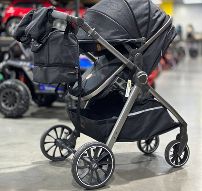 Детская коляска 3 в 1 Luxmom V8 Черный