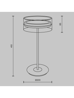 Настольный светильник Dress code, MOD348TL-L14BBS3K