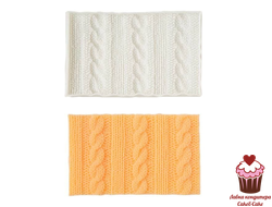 Молд Вязаные косы, 16х10 см