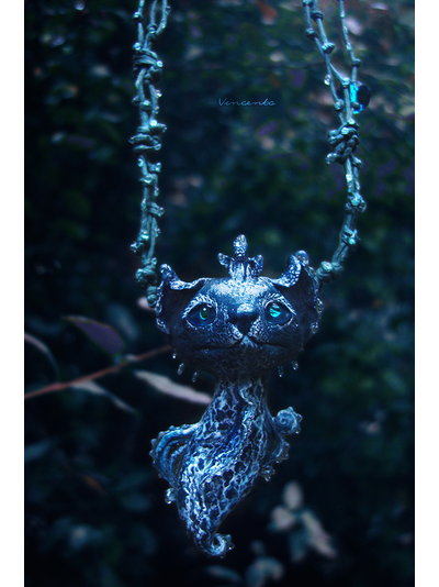 Волшебное колье "Морская Лисичка" (необычное фэнтези-украшение в морском стиле)