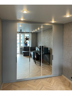 Шкаф с распашными с зеркальными дверями