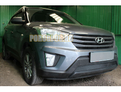 Защита радиатора Hyundai Creta 2016- black
