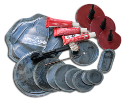 Аптечка для ремонта покрышек и камер шин АРШ-1 в пакете