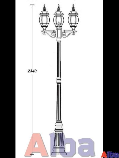 Садово парковый светильник America S 408 B gold