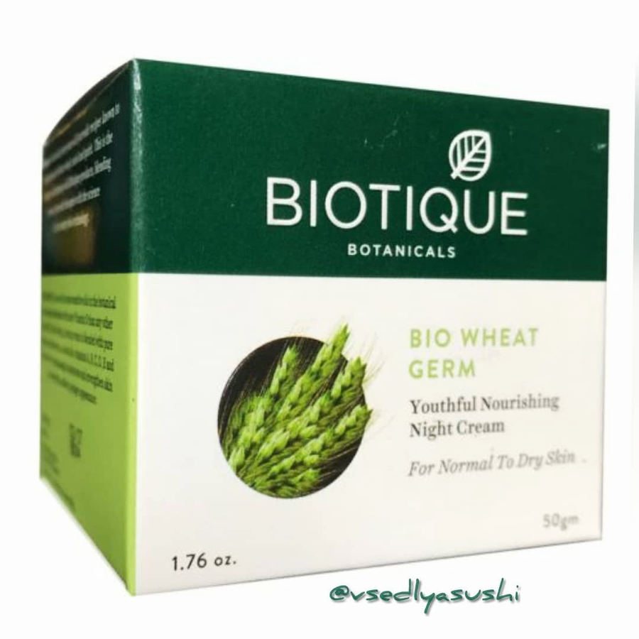 Крем Bio Wheat Germ с Зародышами Пшеницы Youthful Nourishing Night Cream BIOTIQUE 50 г (Индия)