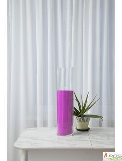 Насыпная свеча "Цилиндр 60 см", розовая "Ярко-розовый", с отдушкой "Ванильная карамель"