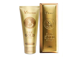 Пенка для умывания улиточная с золотом 24k gold snail Cleansing Foam 180мл