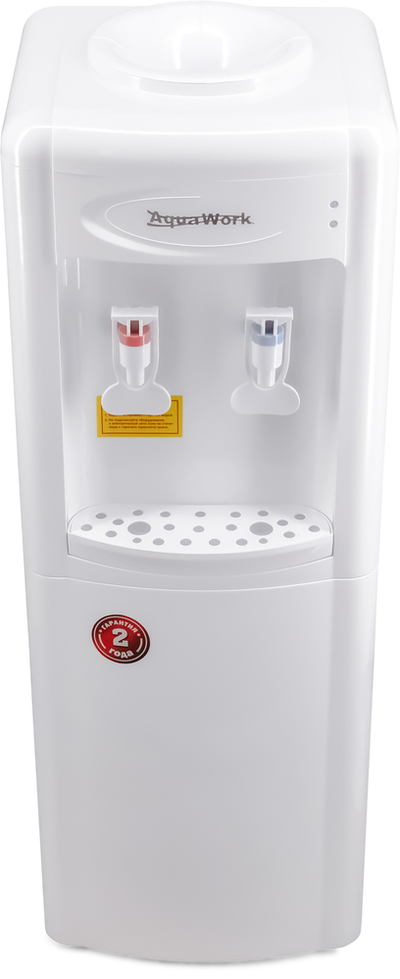 Кулер для воды Aqua Work 10-LR белый, с нагревом и компрессорным охлаждением