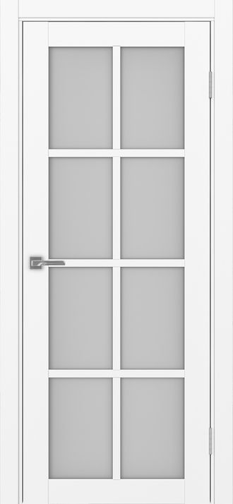 Межкомнатная дверь "Турин-541" белый снежный (стекло сатинато)