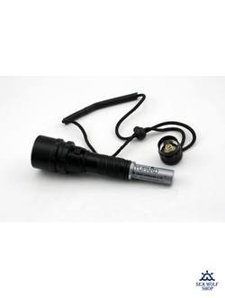 Фонарик для дайвинга Yupard-SH, T6-1000Lm, скользящ. выкл /белый