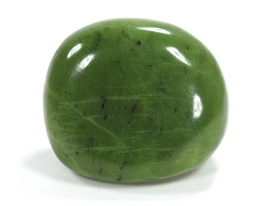 Нефритовый жад, галтовка, Канада (28*25*16 мм, 18,7 г) №35153