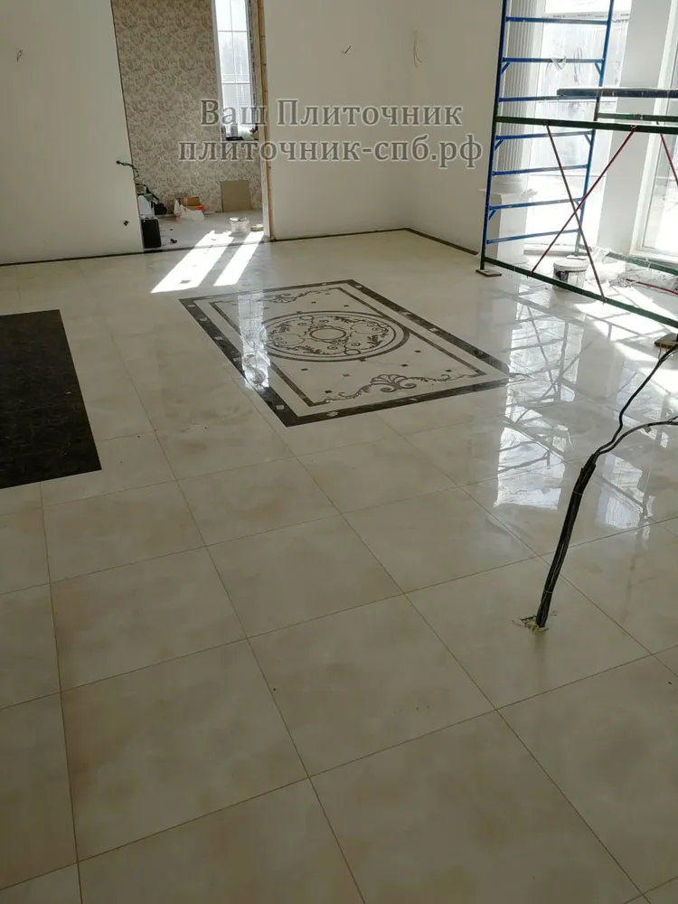 Укладка керамогранита 60*60 на пол