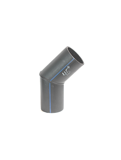 D225 SDR17 Отвод сварной сегментный ПНД ПЭ100 1°- 45°