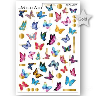 Слайдер-дизайн MilliArt Nails Металл MTL-097
