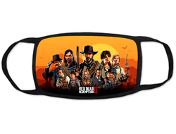 Тканевая защитная маска на лицо RED DEAD REDEMPTION 2,РЕД ДЕАД РЕДЕМПТИОН 2 №4