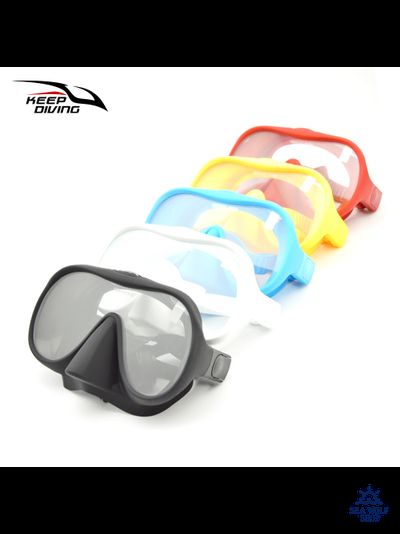 Маска для дайвинга Keep Diving моно frameless черная