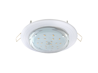 Светильник встраиваемый Ecola GX53-H4 "2 круга" Белый 43x115 FW31H4ECB