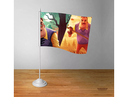 Флажок настольный Привет Сосед/ Hello Neighbor №5