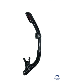 Трубка для дайвинга H.Wind черный силикон сухая