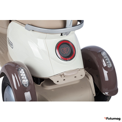 Электротрицикл Rutrike Gelbert Ogma 48V/60V 650Вт бело-коричневый