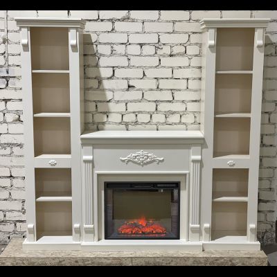 Электрокамин Брукс Элит WT с очагом Sparta 25.5 LED