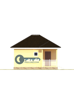 Б-09 ГАБАРИТНЫЕ РАЗМЕРЫ: (6Х5М) 1 ЭТАЖ, ОБЩАЯ ПЛОЩАДЬ: 32М²