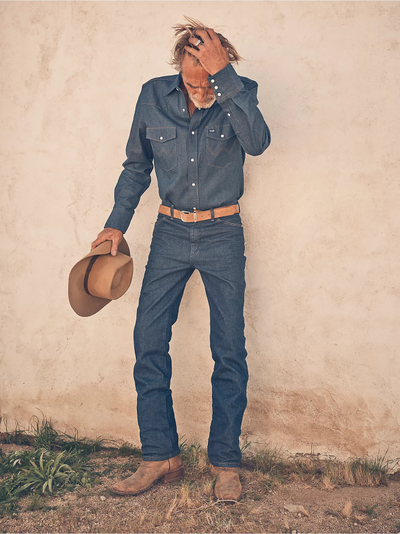 Джинсы 936 Wrangler® Cowboy Cut® узкий крой (стираные)