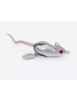 Мышь силиконовая SuperFrog для рыбалки серая