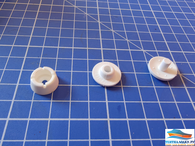 Кнопка пластик 3 детали