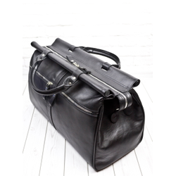 Кожаный саквояж Veano Premium black (арт. 4004-51)