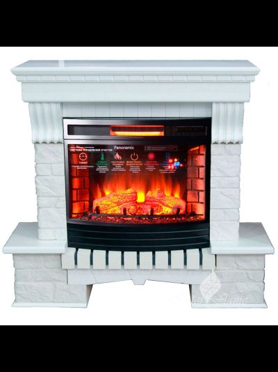 Каминокомплект ЭКСТЕР ЛОФТ с очагом Panoramic 25