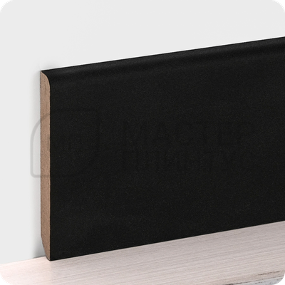 Плинтус МДФ в ламинированной пленке TeckWood 80х10мм. Черный