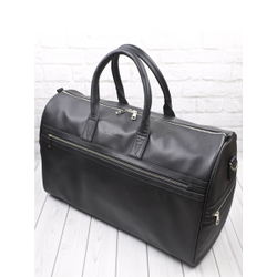 Кожаная дорожная сумка Caspoli Premium black (арт. 
4040-51)