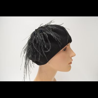 Берет Vizio 1629 BL черный фетр