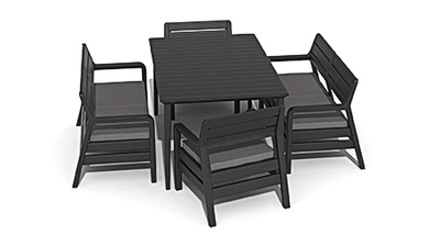 Стол Лима 160 графит