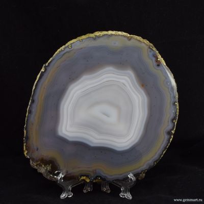 Агат - полированный спил - 150*140*5мм
