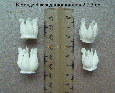 "Серединки пионов" силиконовый молд