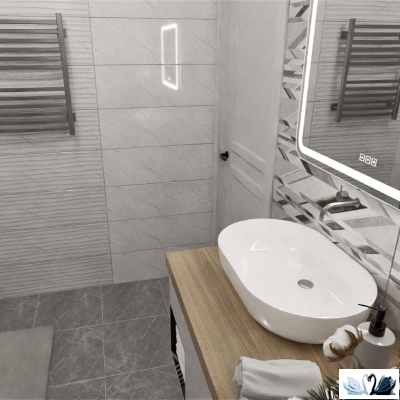 Плитка Belani Верди Декор 1 белый 30х60 см рельеф, для стен, Береза керамика