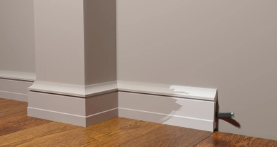 Напольный плинтус Decor-Dizayn DD711, для покраски, влагостойкий, ударопрочный, 2 метра