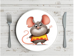 Тарелка "Крыса" №1