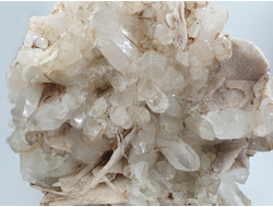 Кварц, горный хрусталь, кальцит, крупная друза кристаллов, Россия, Дальнегорск (230*185*85 мм, 4562 г) №28193