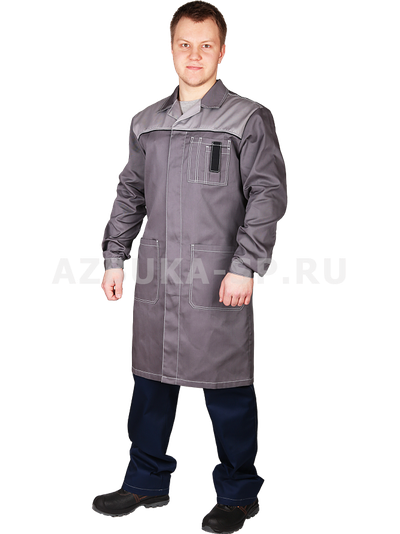 Халат ГОРОД серый