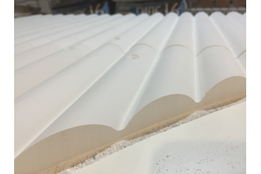 Ровный и аккуратный срез от фрезы.