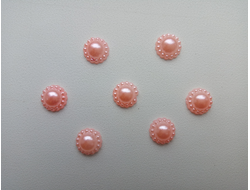 Полубусина персиковый (набор 5 штук)