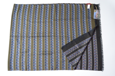 dvukhstoronniy-sharf-platok-korichneviy-s-zelenym-vizio-italiya