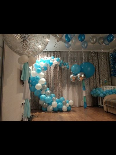 гирлянда из шаров "разнокалиберная"