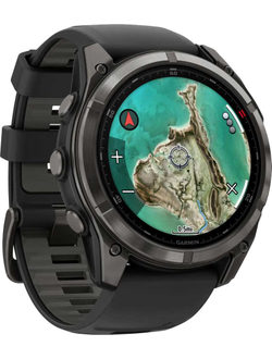 Часы Garmin Fenix 8 Pro — 51 мм MicroLED Sapphire Carbon Gray DLC Titanium Black / Pebble Gray