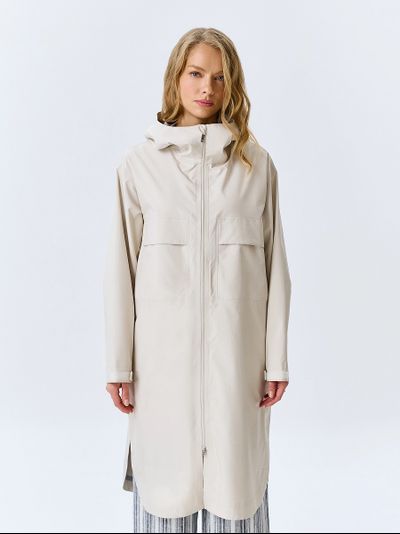 Свободный плащ с капюшоном