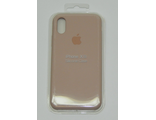 Защитная крышка силиконовая iPhone XS, розовая